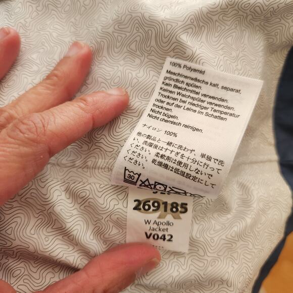 FLAW Outdoor Research Apollo Jacket XL Womens Rain Hooded Full Zip Blue Green - Picture 12 of 16